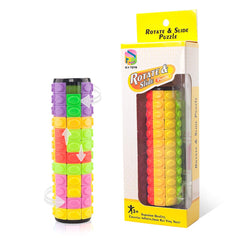 R.Y.TOYS rotate-and-slide puzzle showing eight colors for engaging fidget play