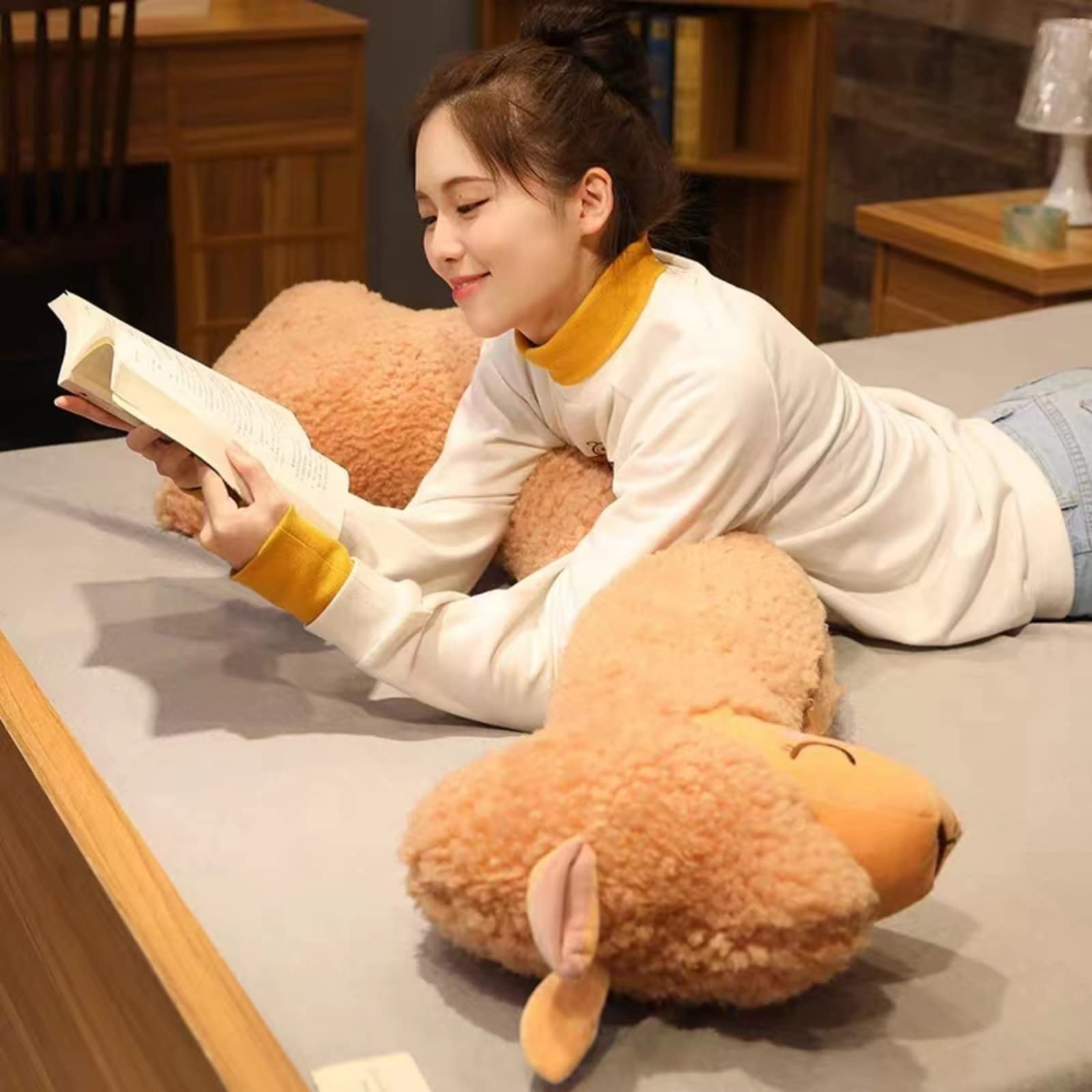 Ryttir llama pillow side-snuggle pose ideal for naps