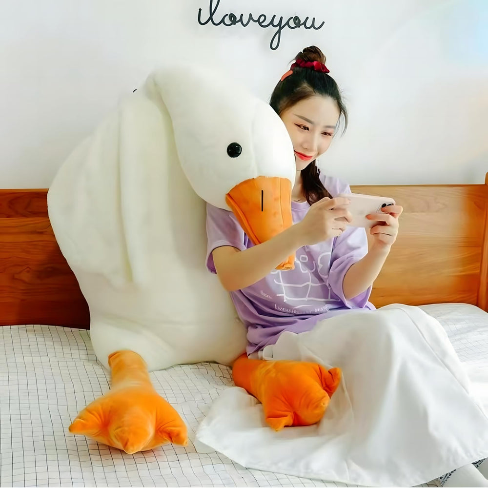 Ryttir Goose Plush doubles as nursery decor and cozy cuddle companion.