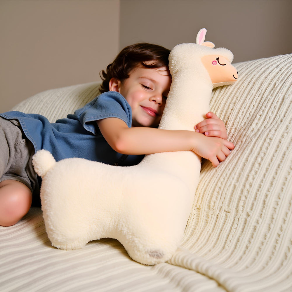 Ryttir llama embroidery outlines a sleeping llama design