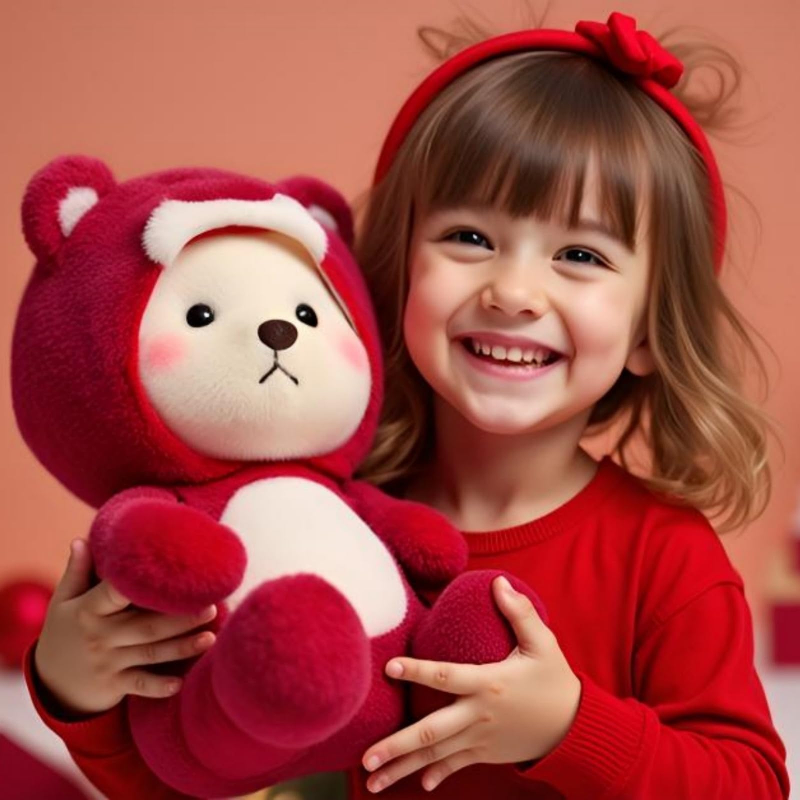 Ryttir teddy bear plush rotund belly detail ideal for hugging.