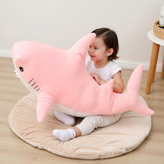 Ryttir shark plush fabric feels velvety-soft and skin-friendly for safe cuddling