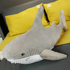 Ryttir XXL Giant Shark full-body plush ideal for cuddles and bedtime comfort.