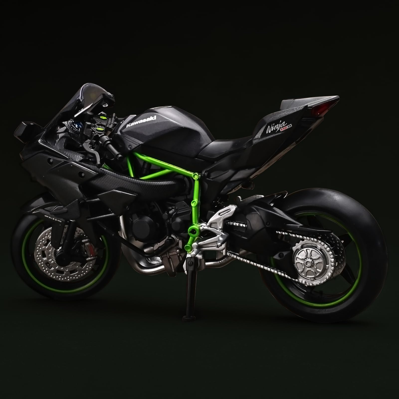 RZAPE Kawasaki H2R die-cast model as a standout collectible for display shelves