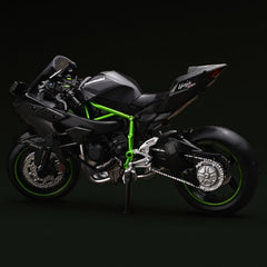 RZAPE Kawasaki H2R die-cast model as a standout collectible for display shelves
