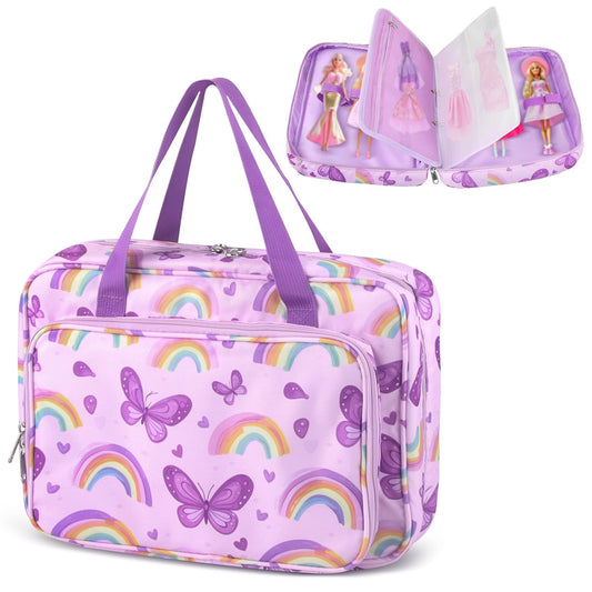 RZYLKA doll carrying case front view showing six-doll capacity for organized play