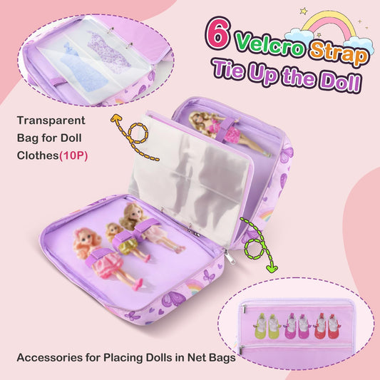 RZYLKA case open reveals crystal-clear binder sleeves for outfits