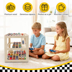 RZYLKA sanded natural wood with rounded edges offers a safe, durable play surface.