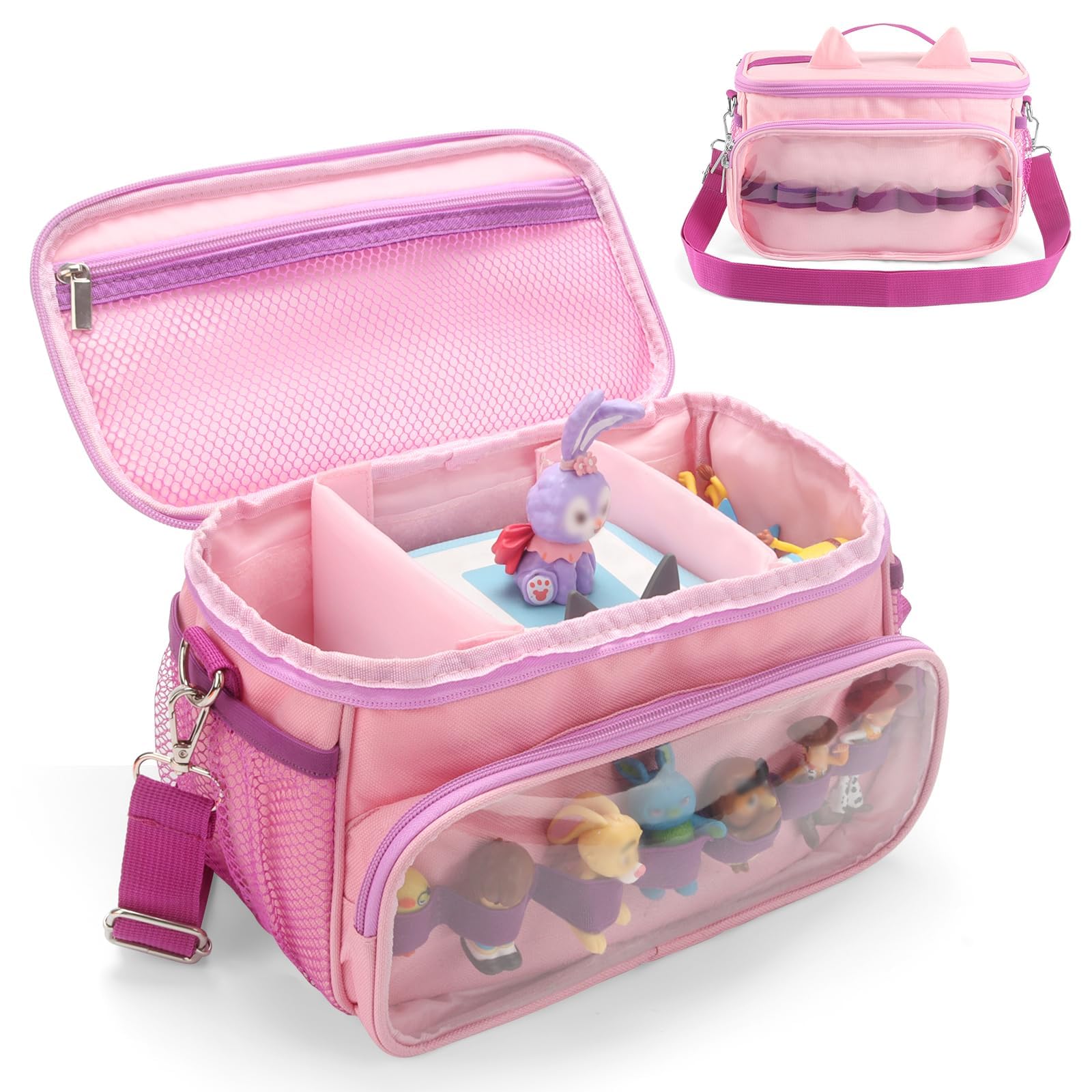 RZYLKA Toniebox pink carrying case protects your player on the go.