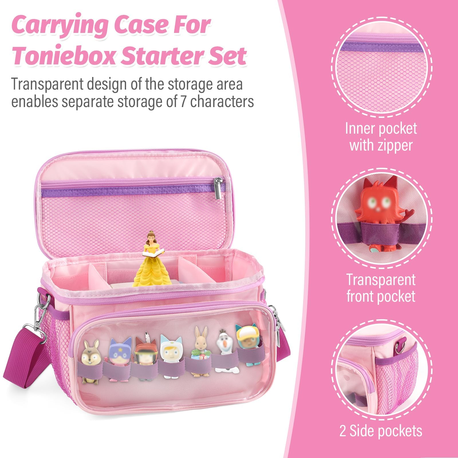 RZYLKA Toniebox detachable divider keeps compartments tidy.