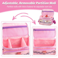 RZYLKA Toniebox side pocket stores accessories during travel.