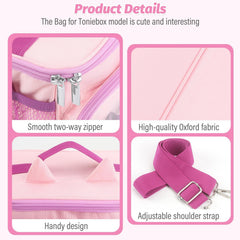 RZYLKA Toniebox two-way zipper provides easy access.