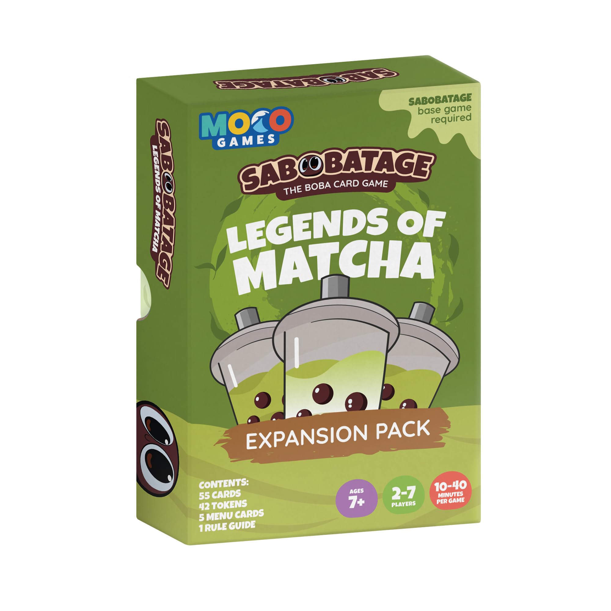 Sabobatage Legends of Matcha cards illustrated for quick, strategic family play