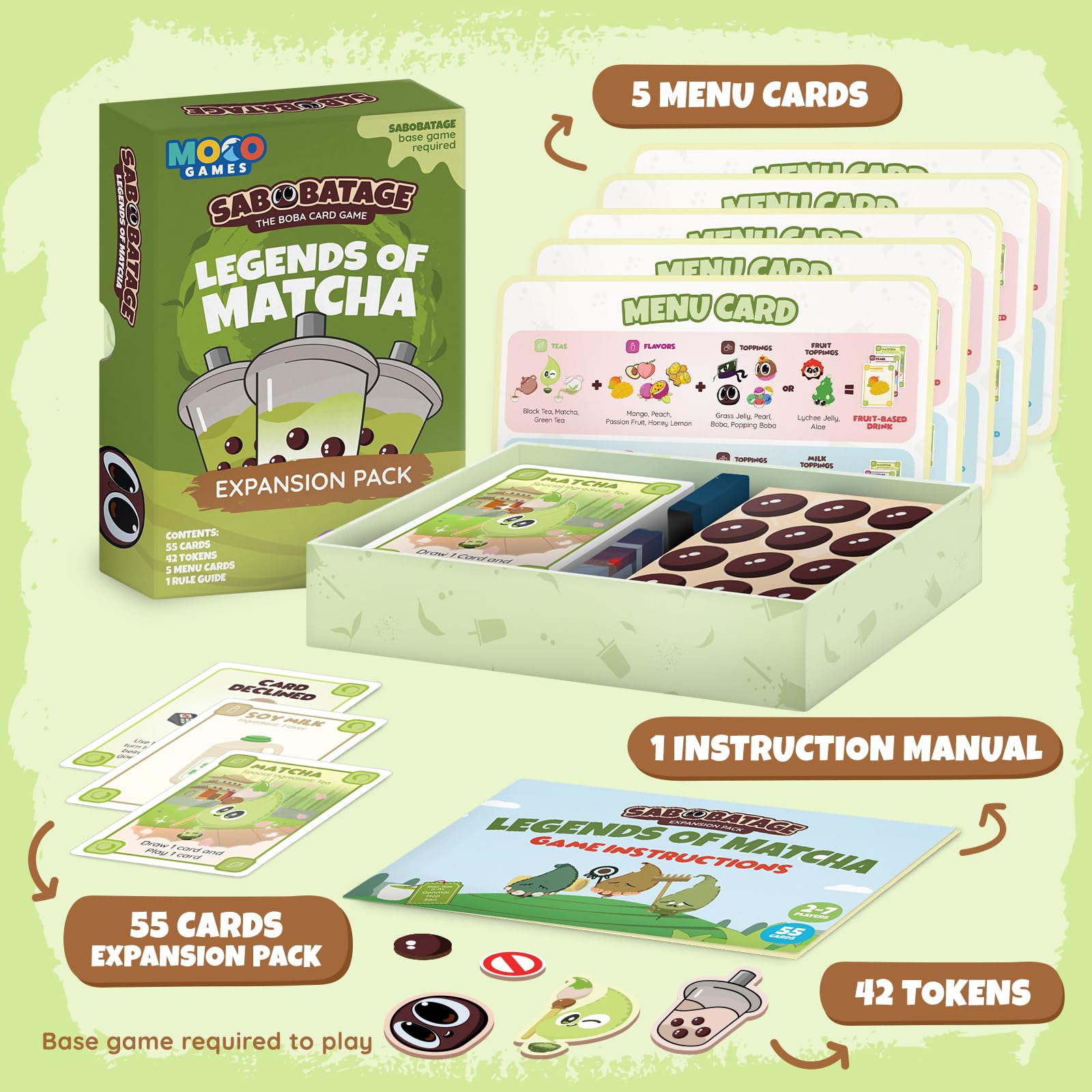 Sabobatage Legends of Matcha instruction manual guides setup in minutes