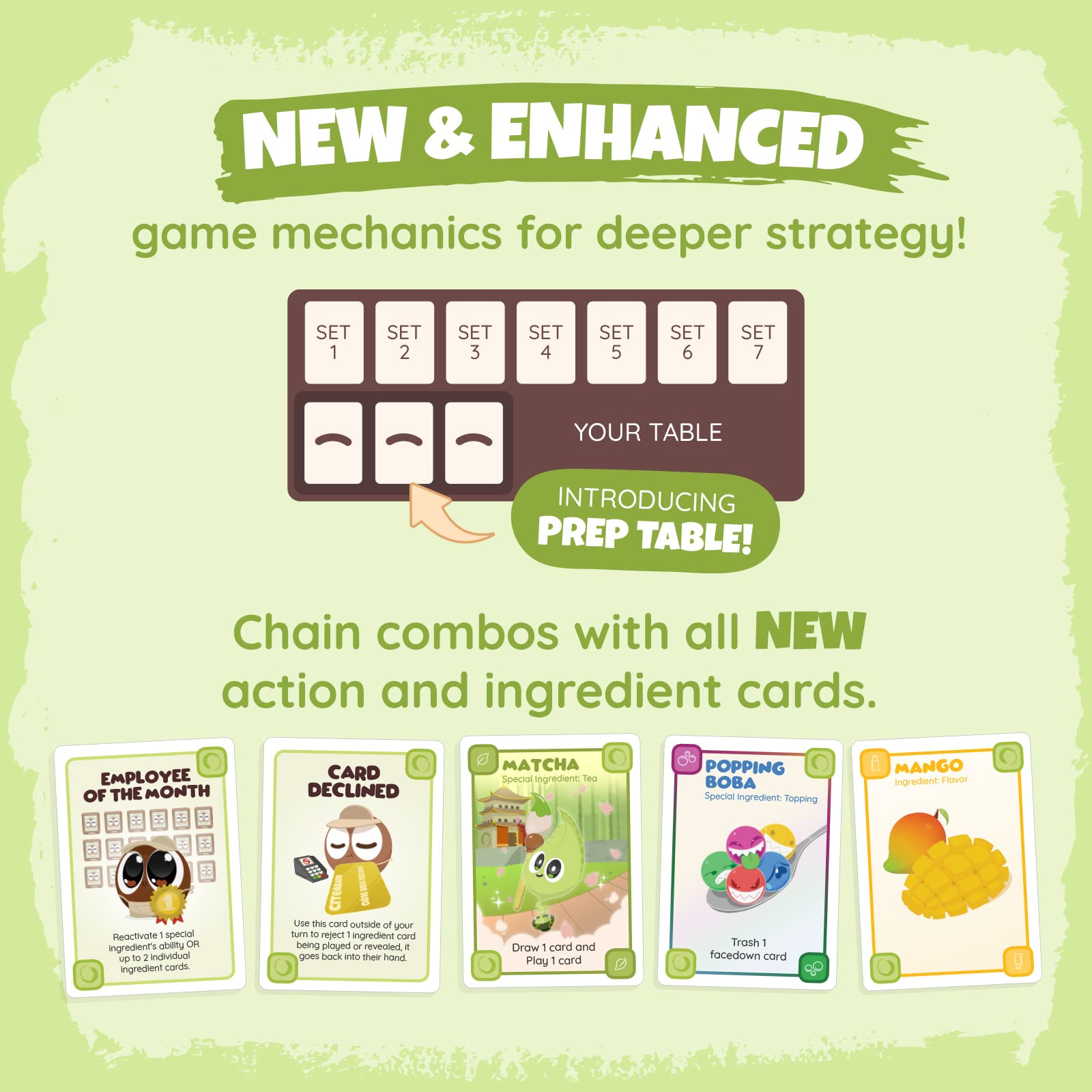 Sabobatage Legends of Matcha tokens ready for scoring and flavor trades