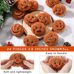 Sadnyy soft polyester snowballs are durable and reusable