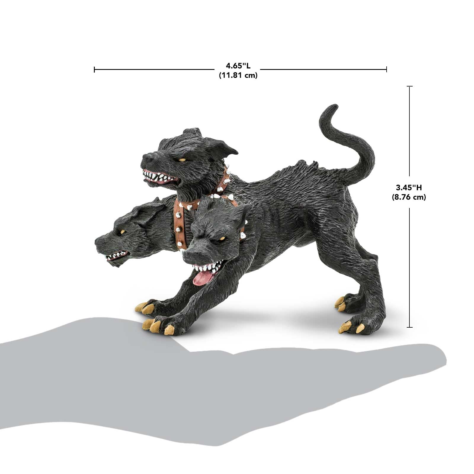 Cerberus collars and red accents highlight mythic design by Safari Ltd.