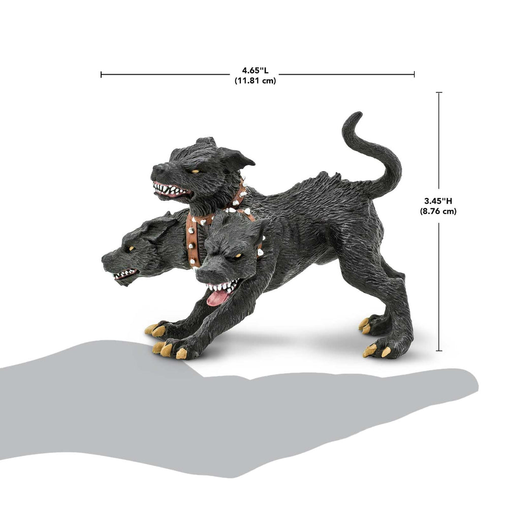 Cerberus collars and red accents highlight mythic design by Safari Ltd.