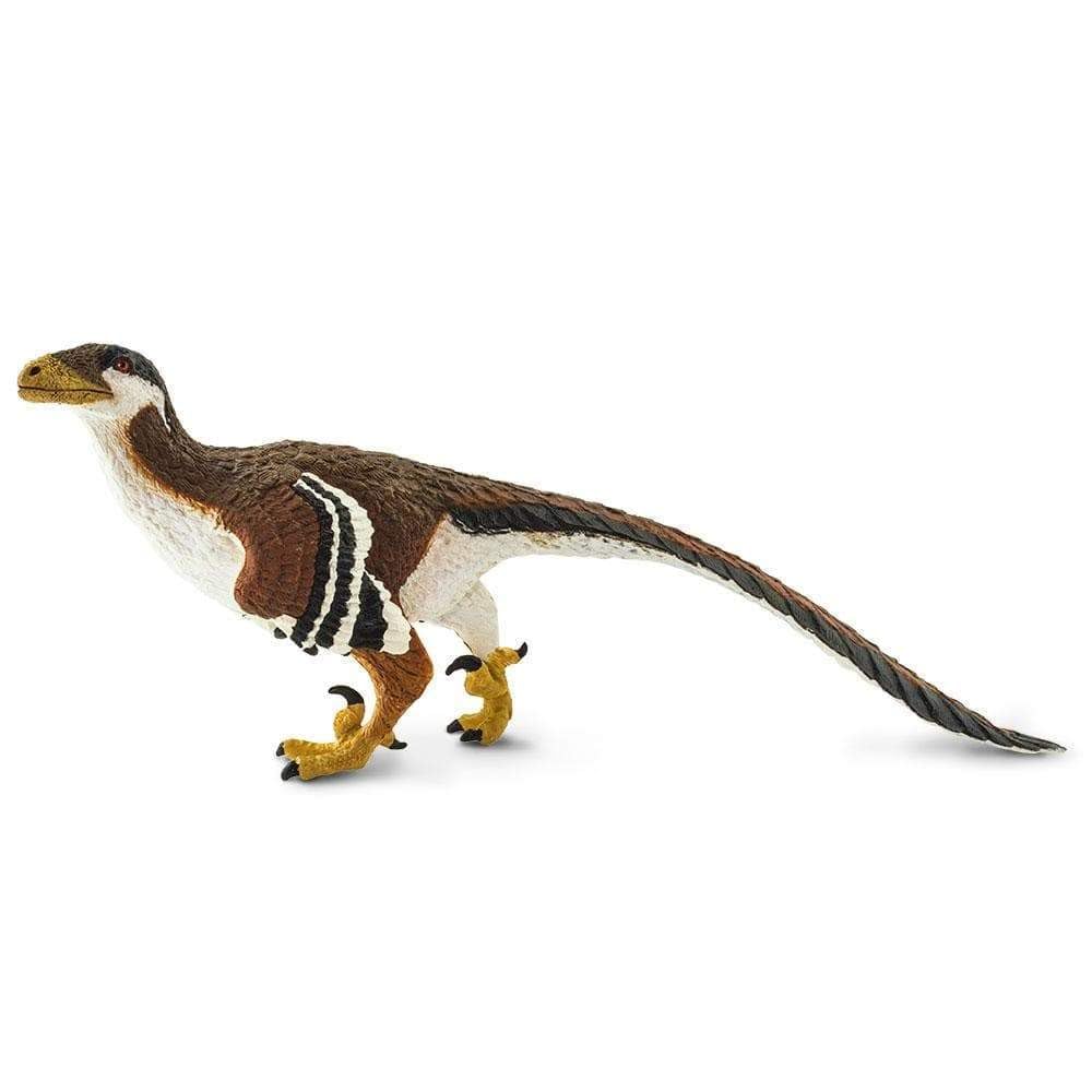 Safari Ltd Deinonychus figure with feathers detail for immersive study and display.