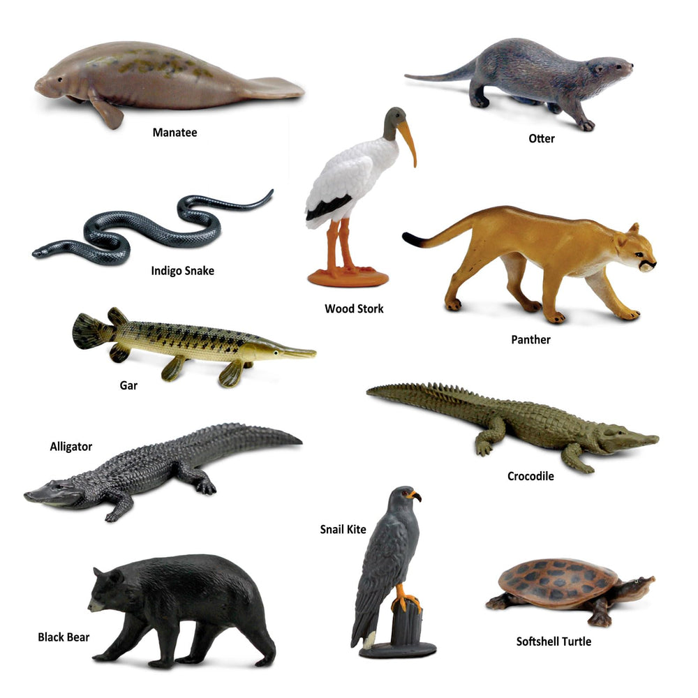 Safari Ltd Everglades TOOB manatee model encourages gentle aquatic ecosystem play.