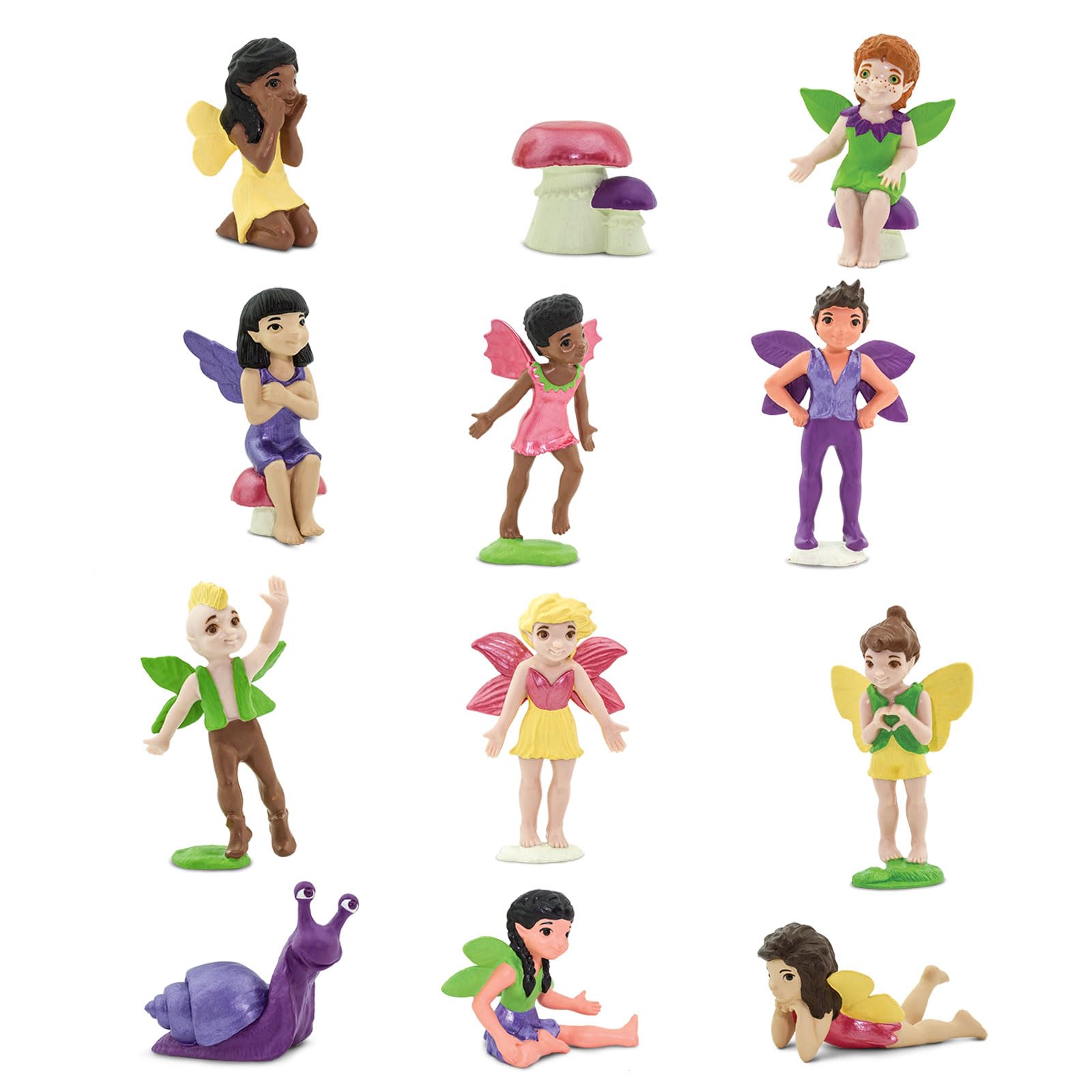 Safari Ltd Friendly Fairies TOOB – 12-piece set safe for kids 3+ with non-toxic PVC