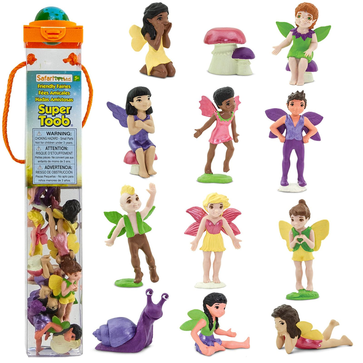 Safari Ltd Friendly Fairies TOOB – fairy figures with mushroom accents for imaginative play