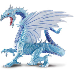Safari Ltd Ice Dragon figurine front view for imaginative Arctic adventures.