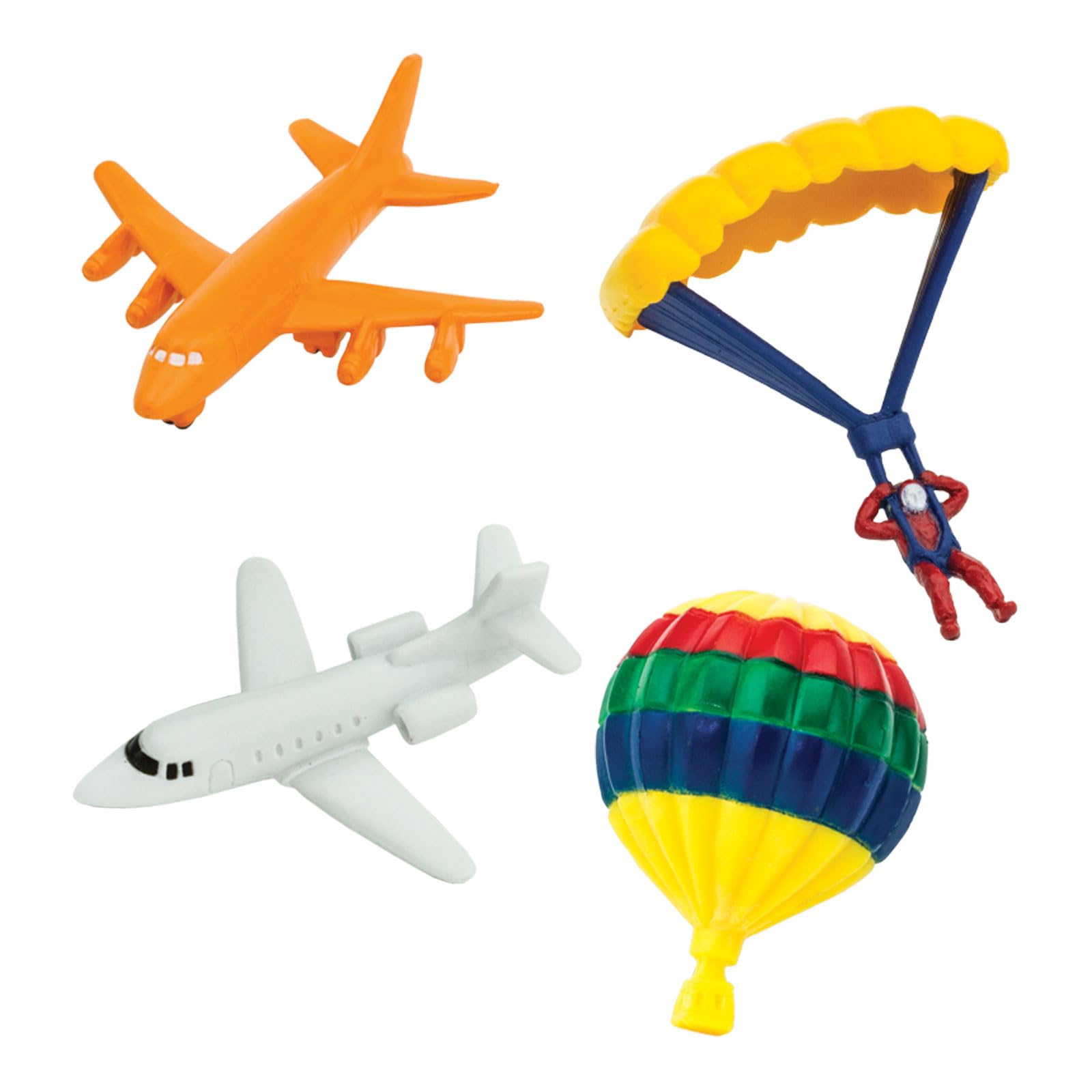 Safari Ltd In The Sky TOOB parachutist figurine supports adventurous sky-based play.