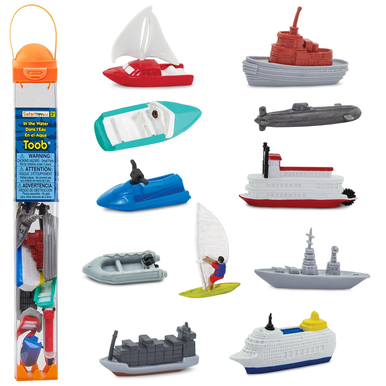 Safari Ltd. in the Water jet ski figurine for imaginative play and tactile learning.