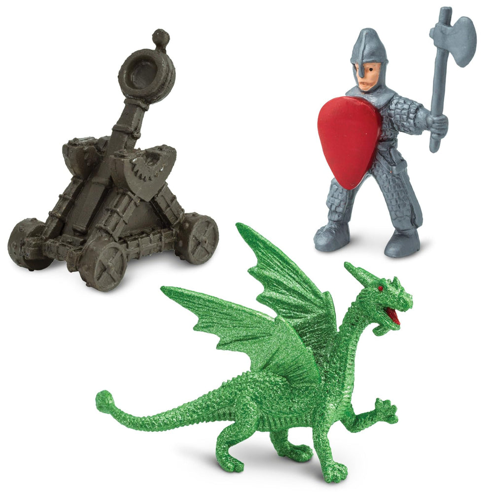 Safari Ltd Knights & Dragons Toob blue kingdom knight close-up for vivid character moments.