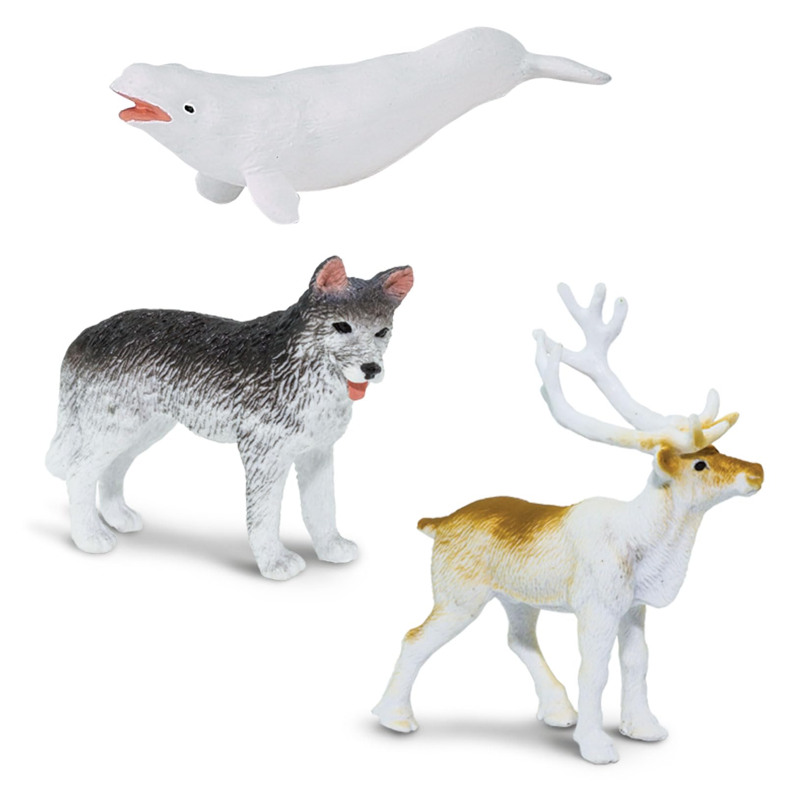 Safari Ltd Polar Bear figurine supports dramatic Arctic scene creation and habitat awareness.