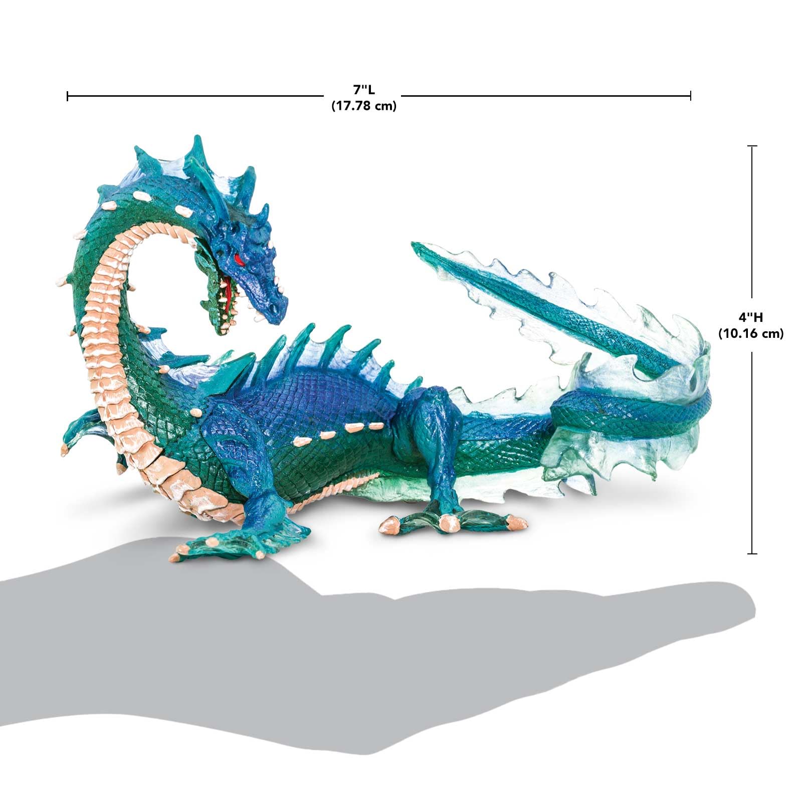 Safari Ltd Sea Dragon scales texture adds realism for tactile storytelling during play.