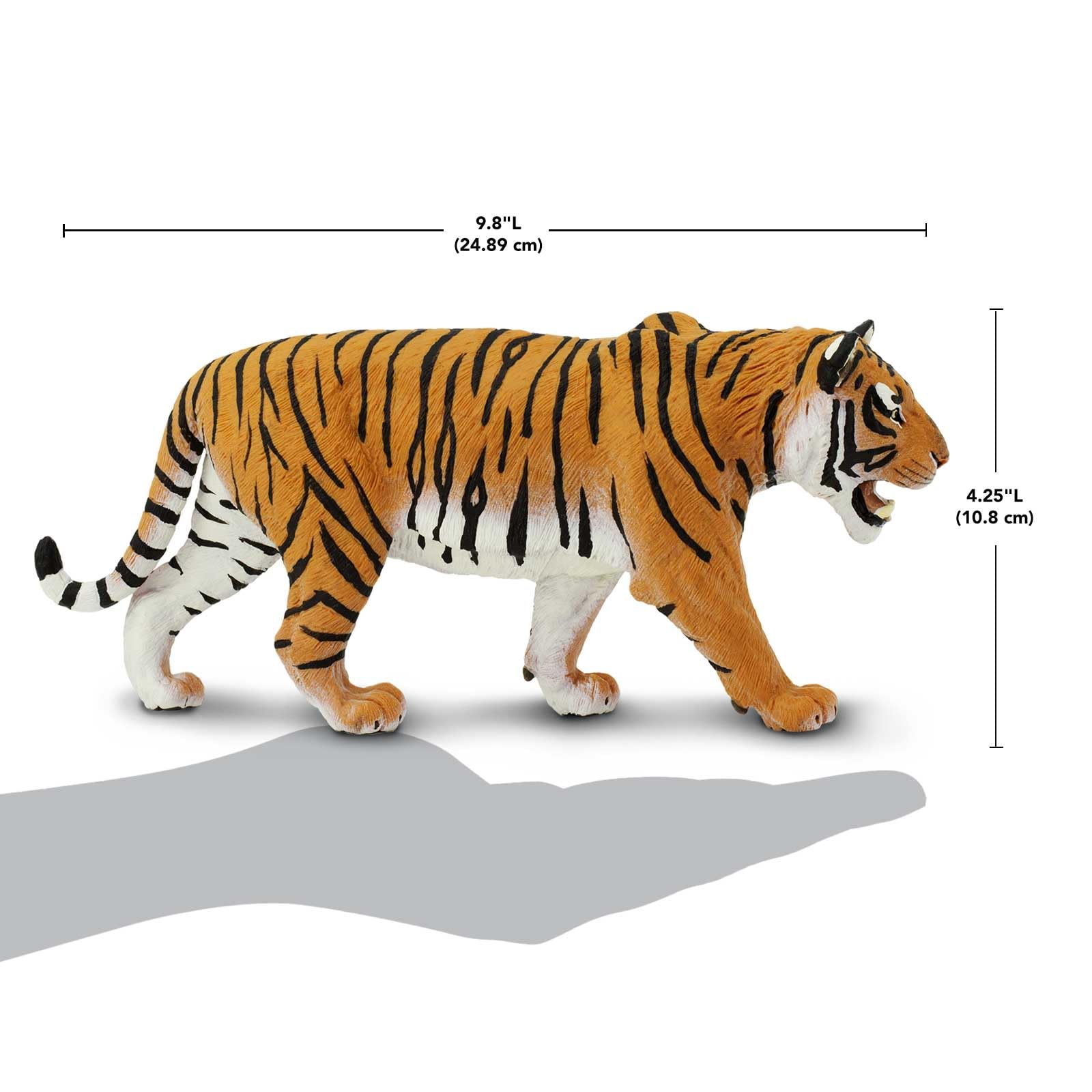 Siberian Tiger figurine pose highlighting dynamic lifelike stance