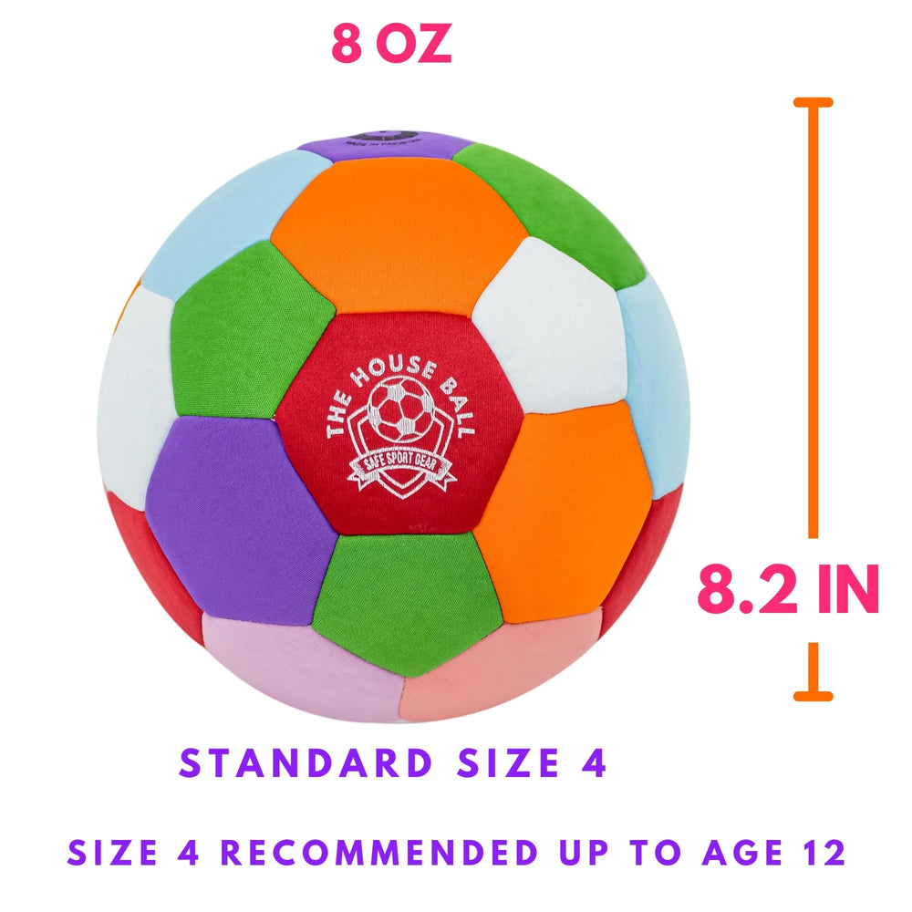 Safe Sport Gear The House Ball's wall-friendly design protects walls during indoor training.
