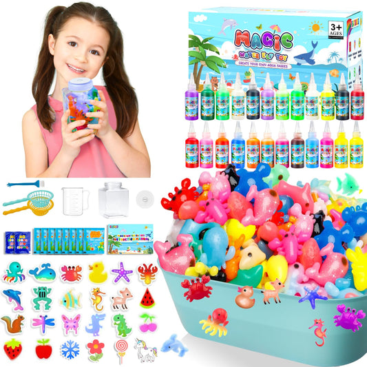 SaFeli Magic Water Elf Kit—24 colorful gels for imaginative play and learning.