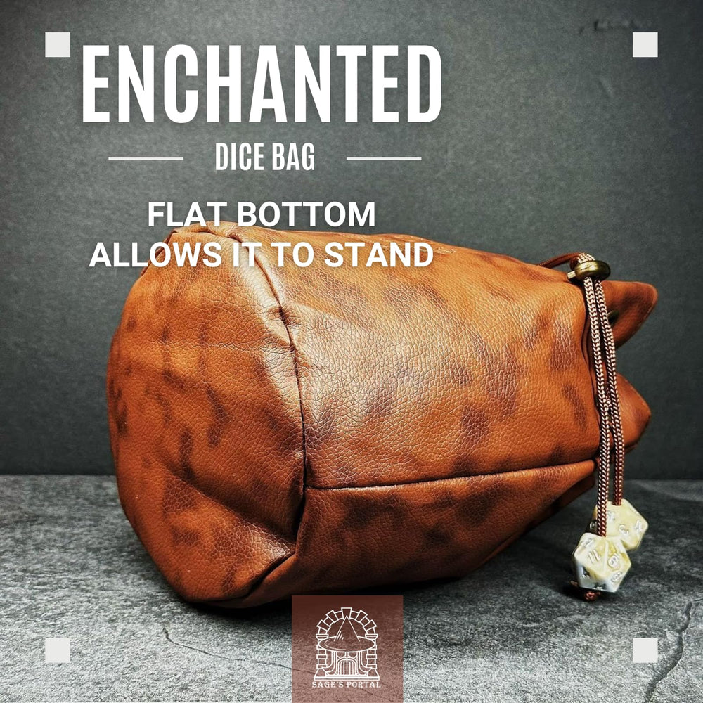 Sage's Portal boutique USA-made dice pouch supports quality play.