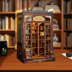 Sagiterra Book Nook Kit: miniature house interior showing finished details and layout.