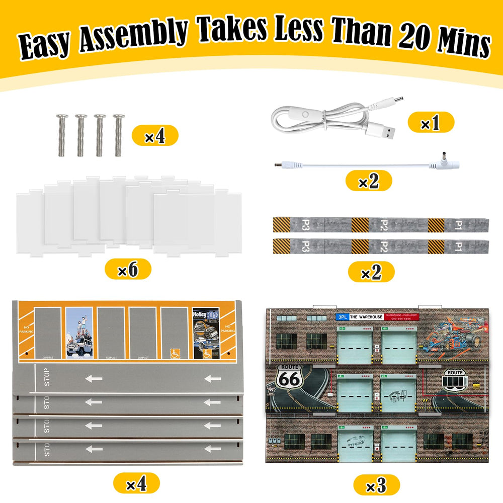 Saichotoy 24-spot layout streamlines collection organization.