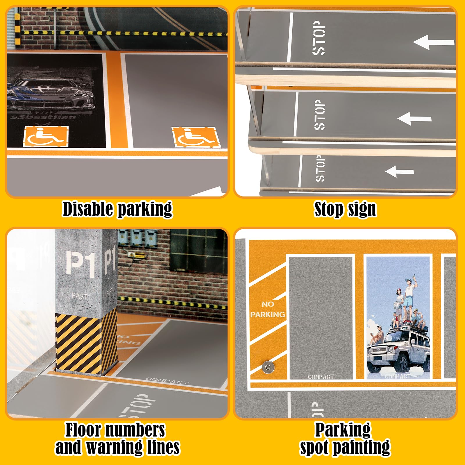 Saichotoy solid pine wood construction provides sturdy, lasting display.