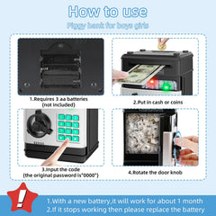 Saidrip piggy-bank money slot for easy coin and bill deposits.