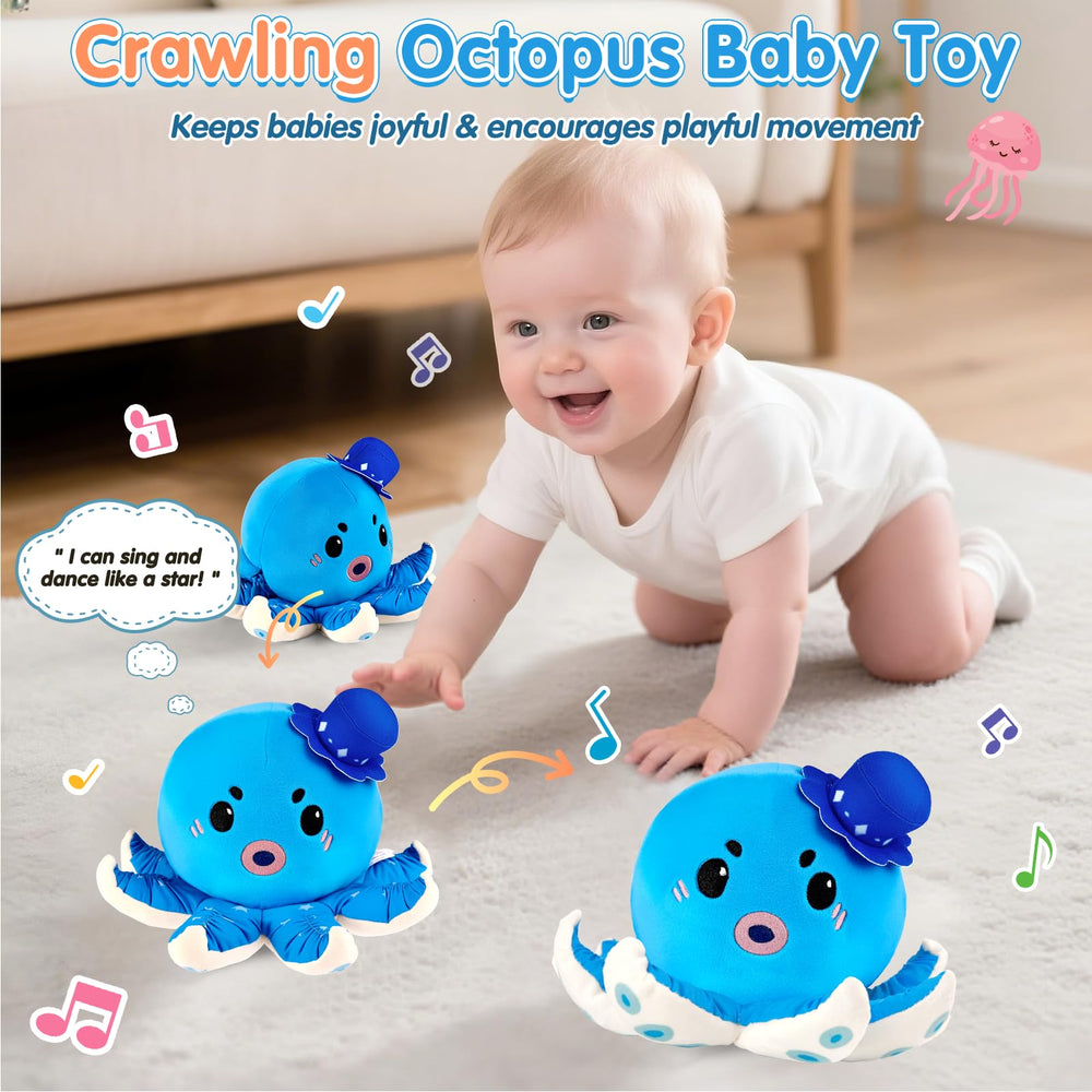 SAIMAND octopus toy with voice recording feature for personalized play