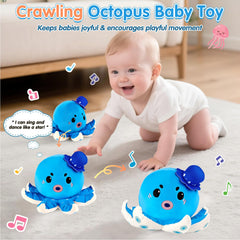 SAIMAND octopus toy with voice recording feature for personalized play