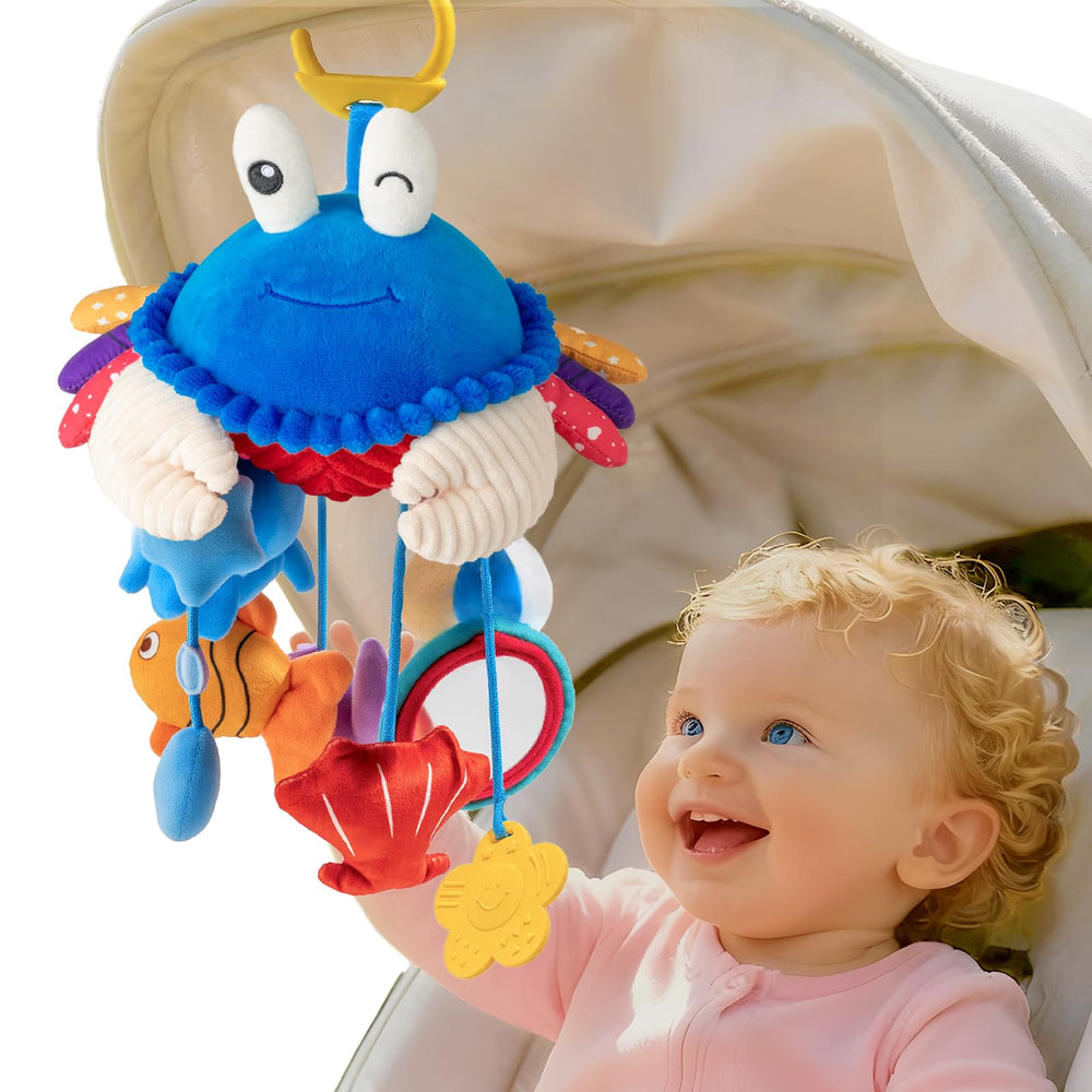 SAIMAND crab play gym hanging supports versatile observation points.