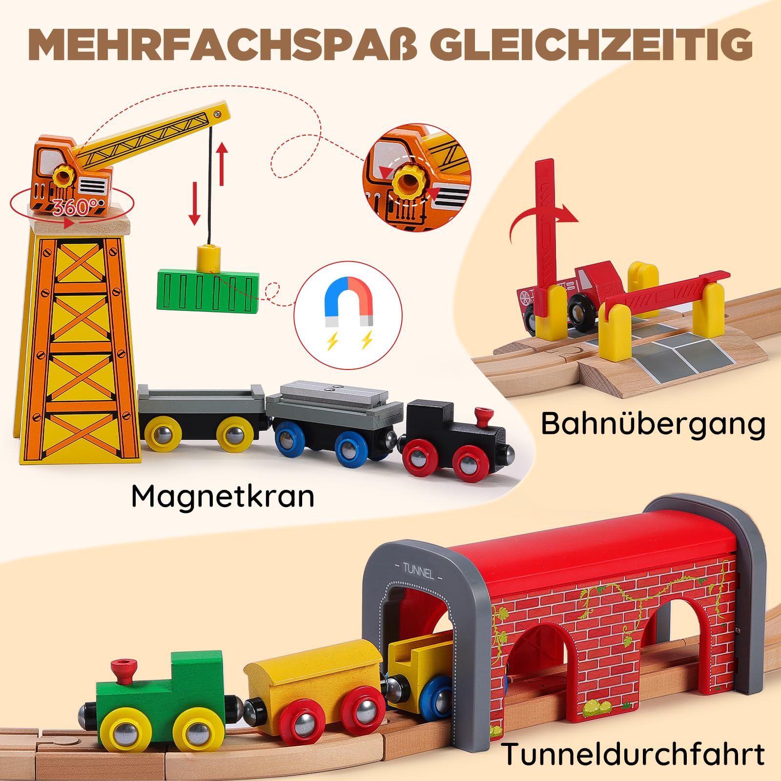 SainSmart Jr. compatible with Brio trains for versatile setups.