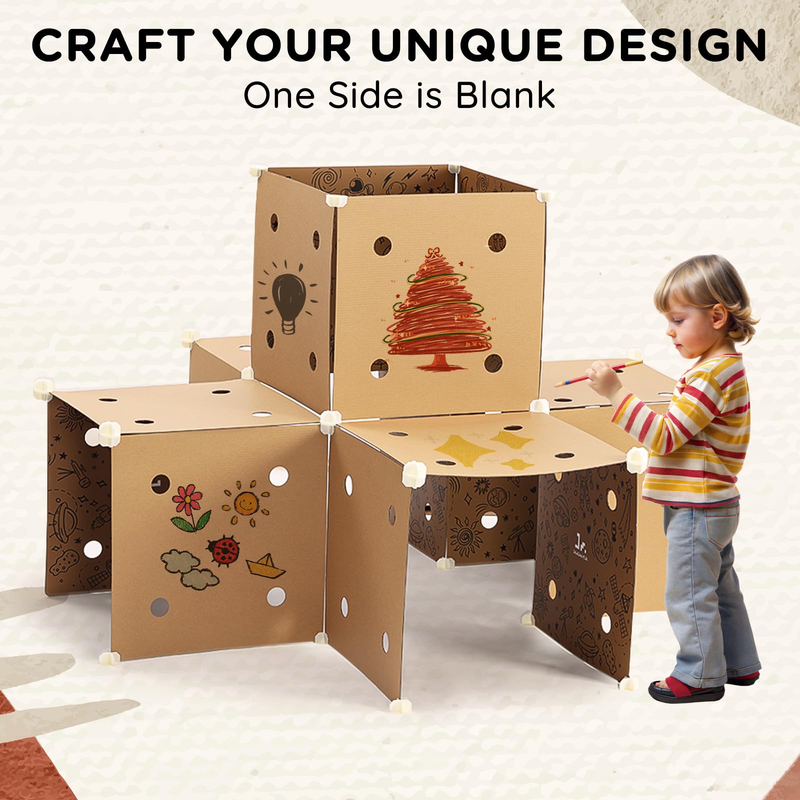 SainSmart Jr Fort Building Kit features collapsible, lightweight storage after use.