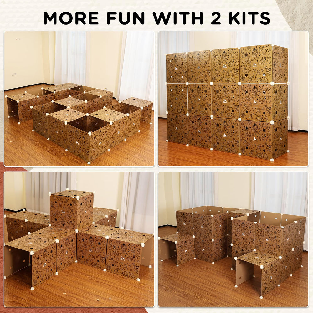 SainSmart Jr Fort Building Kit ready for indoor playdate activities.