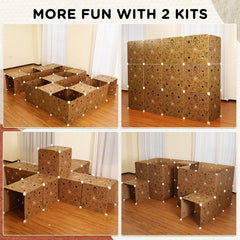 SainSmart Jr Fort Building Kit ready for indoor playdate activities.
