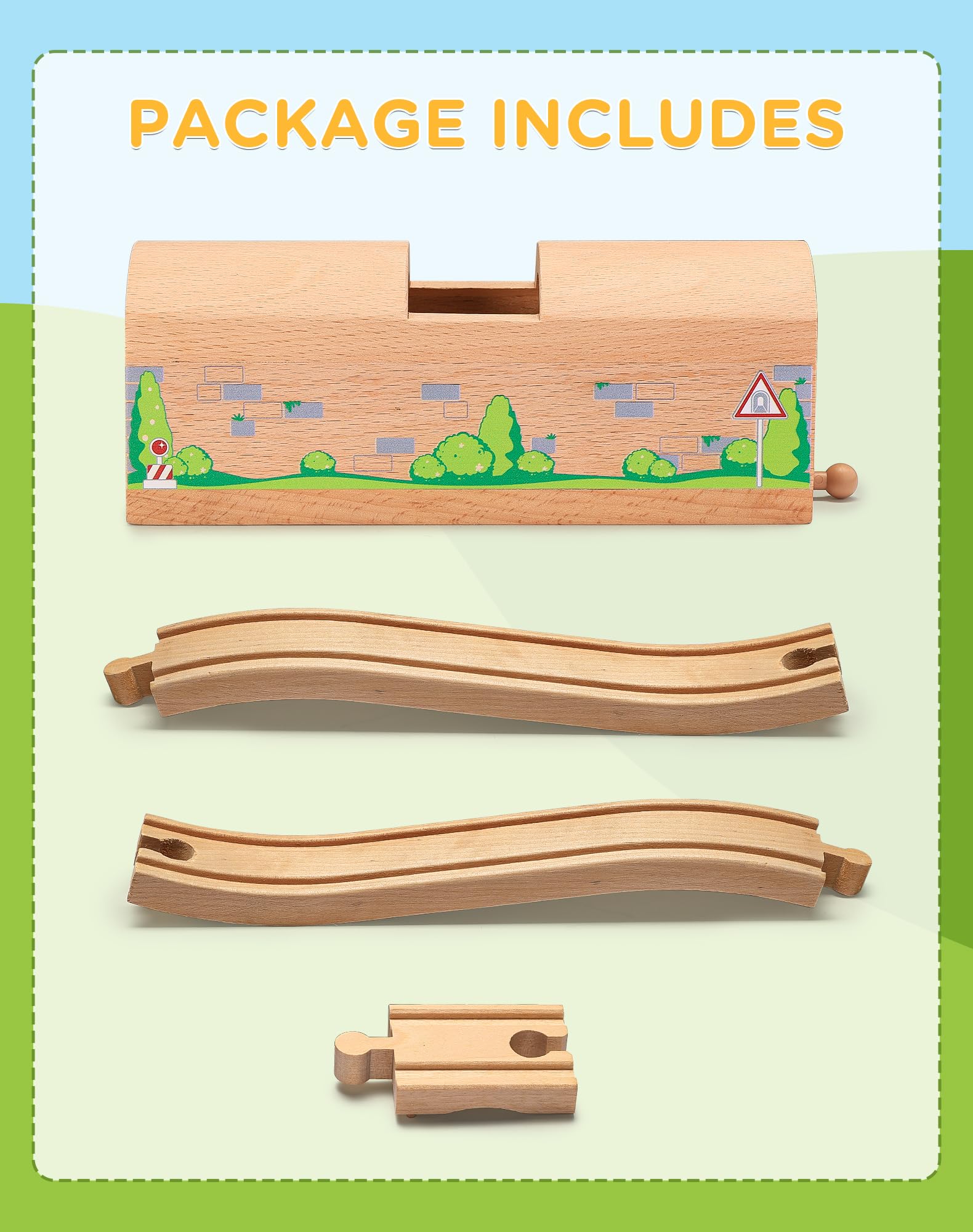 SainSmart Jr tunnel-bridge provides a captivating hide-and-reveal play element.