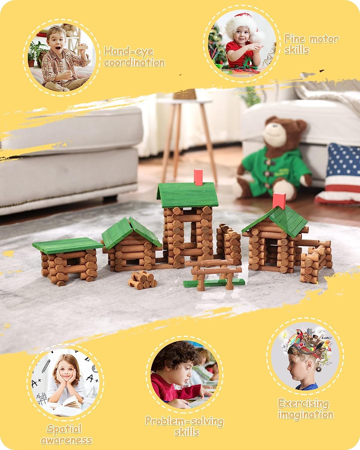 SainSmart Jr. cabin porch enables easy assembly for little builders.