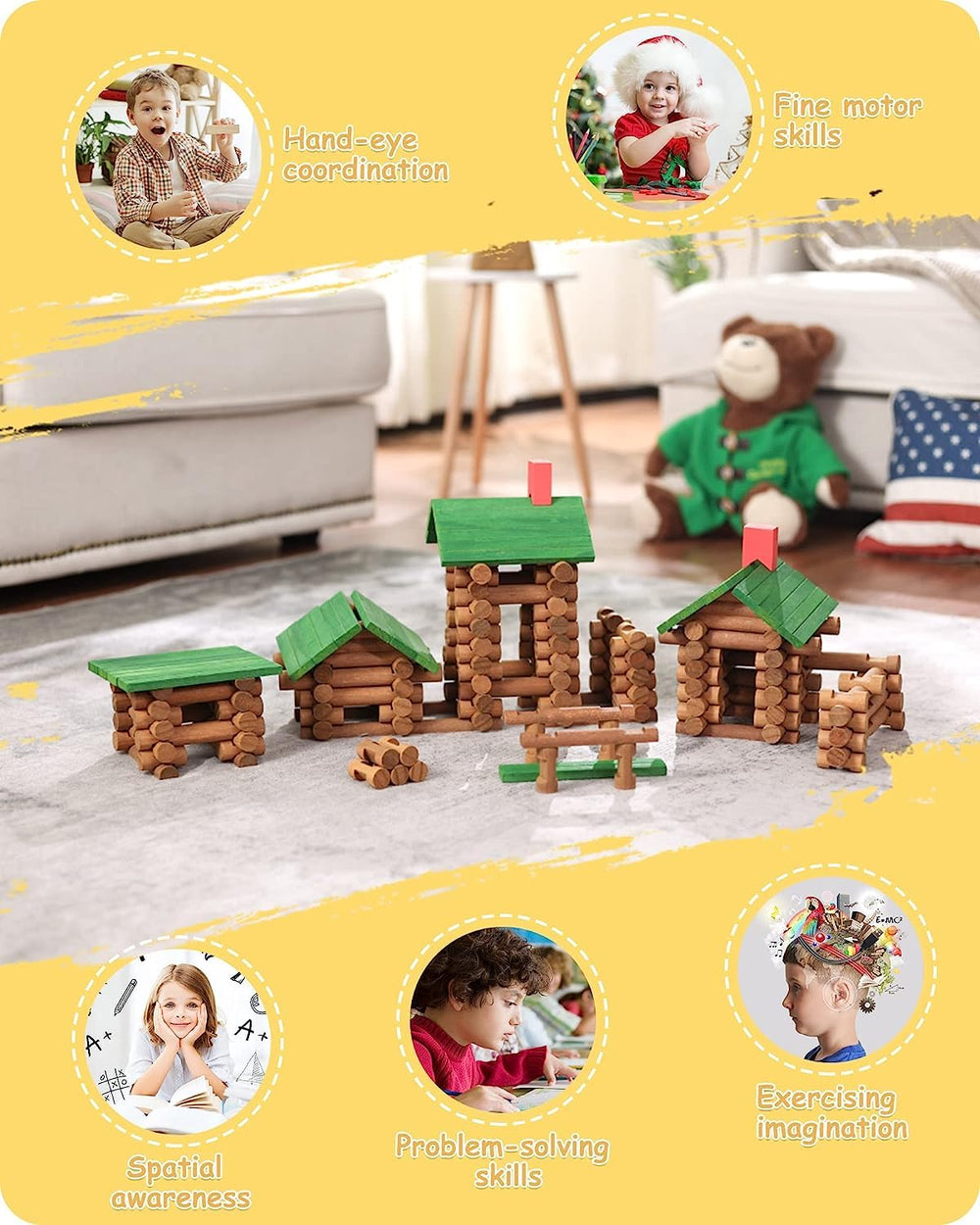 SainSmart Jr. cabin porch enables easy assembly for little builders.